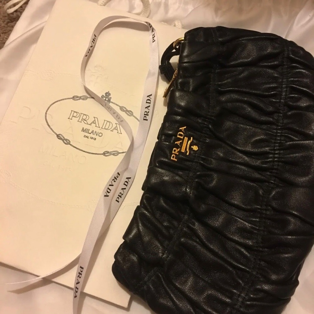 Authentic Prada handbag lambskin